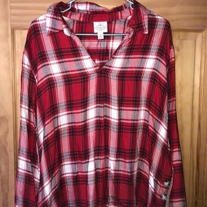 Plaid Tunic